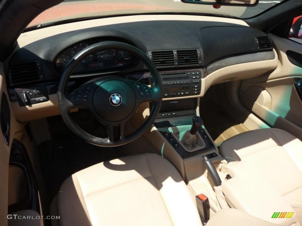2001 3 Series 325i Convertible - Bright Red / Sand photo #5