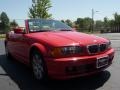 2001 Bright Red BMW 3 Series 325i Convertible  photo #14