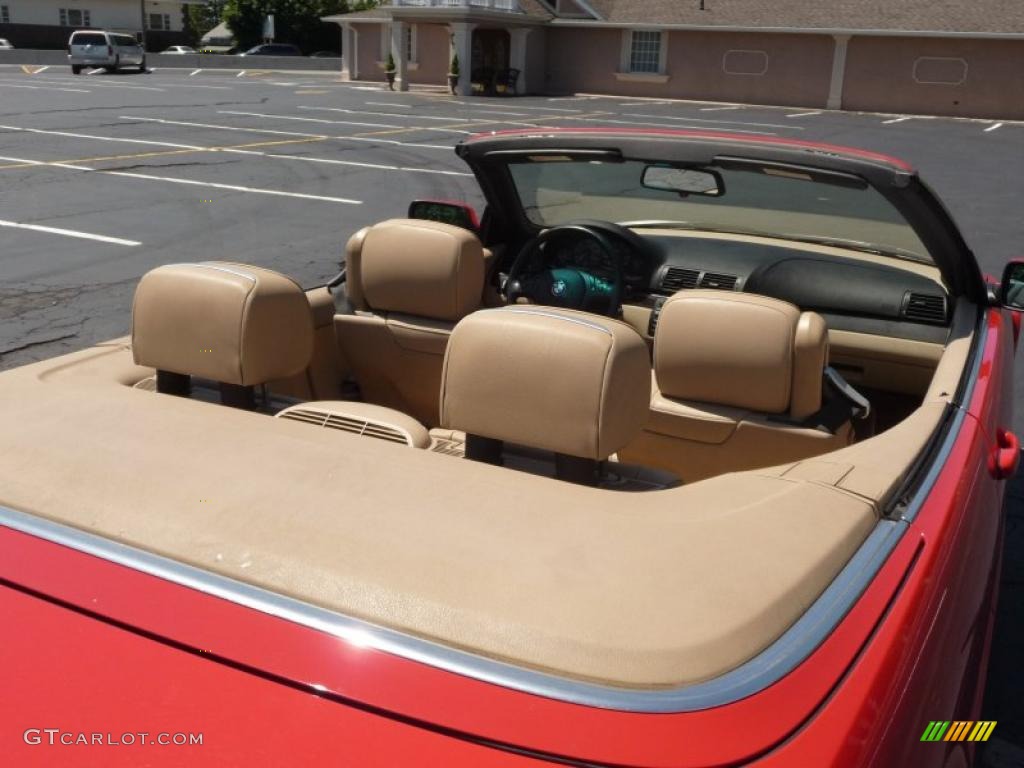 2001 3 Series 325i Convertible - Bright Red / Sand photo #16