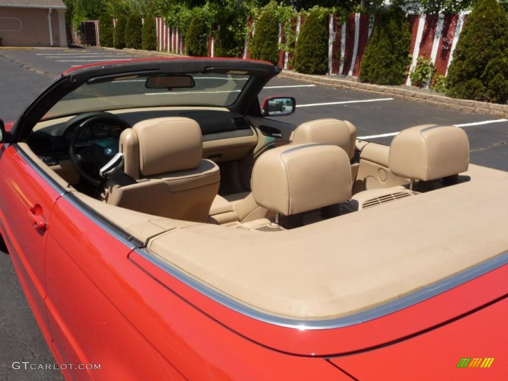 2001 3 Series 325i Convertible - Bright Red / Sand photo #18