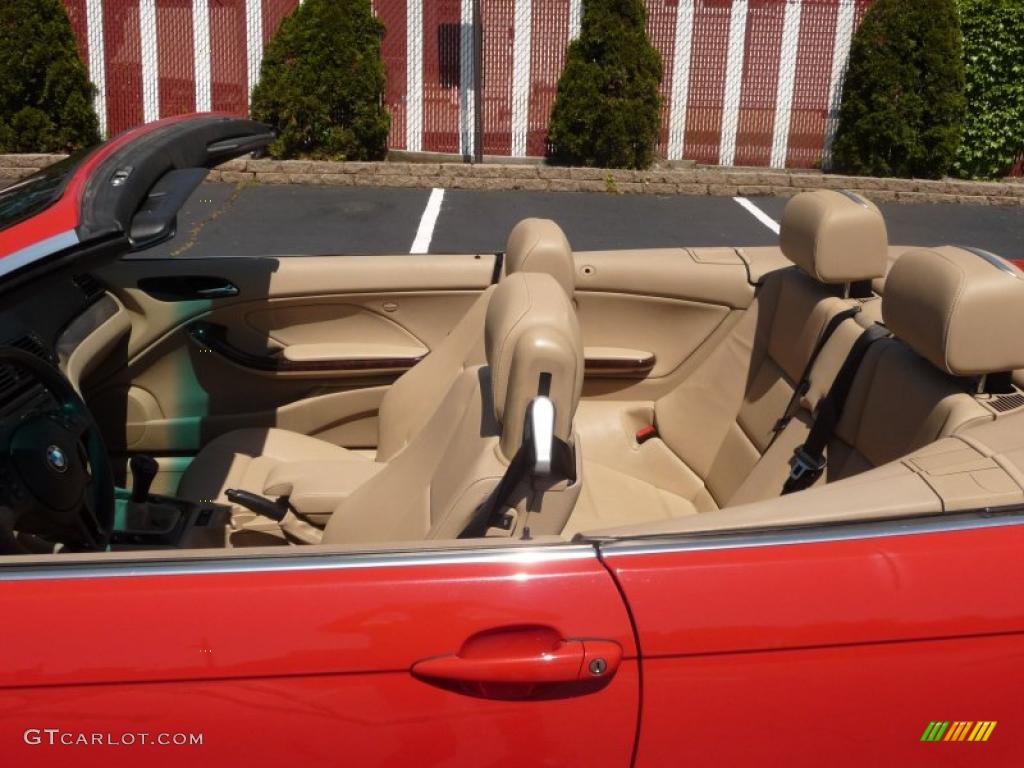2001 3 Series 325i Convertible - Bright Red / Sand photo #19