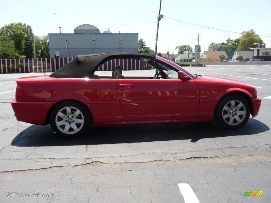 2001 3 Series 325i Convertible - Bright Red / Sand photo #26