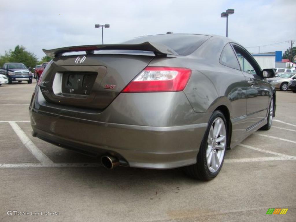 2007 Civic Si Coupe - Galaxy Gray Metallic / Black photo #3