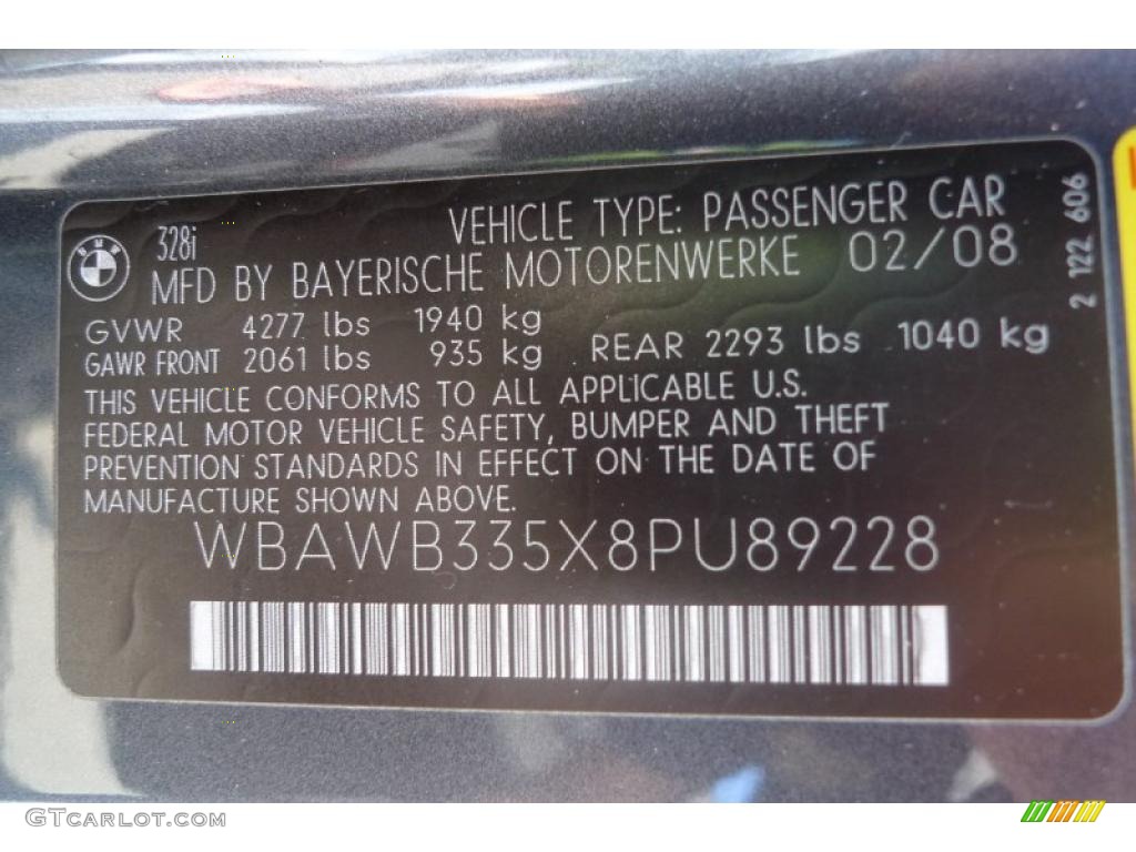 2008 3 Series 328i Coupe - Sparkling Graphite Metallic / Black photo #50