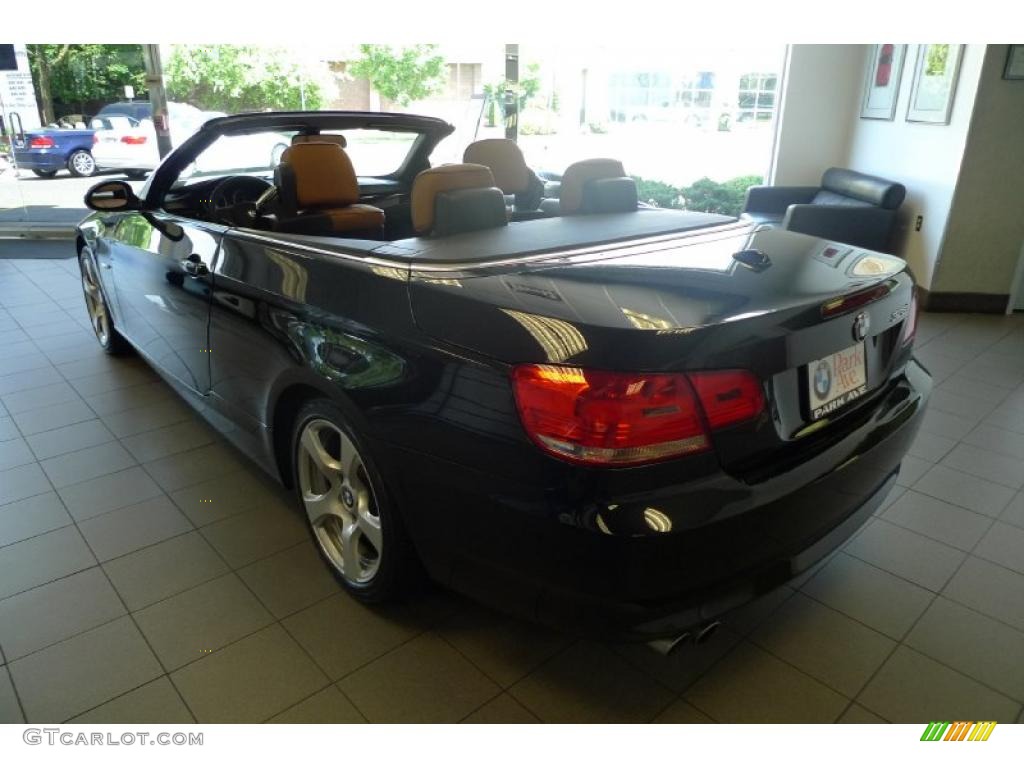 2008 3 Series 328i Convertible - Black Sapphire Metallic / Saddle Brown/Black photo #2
