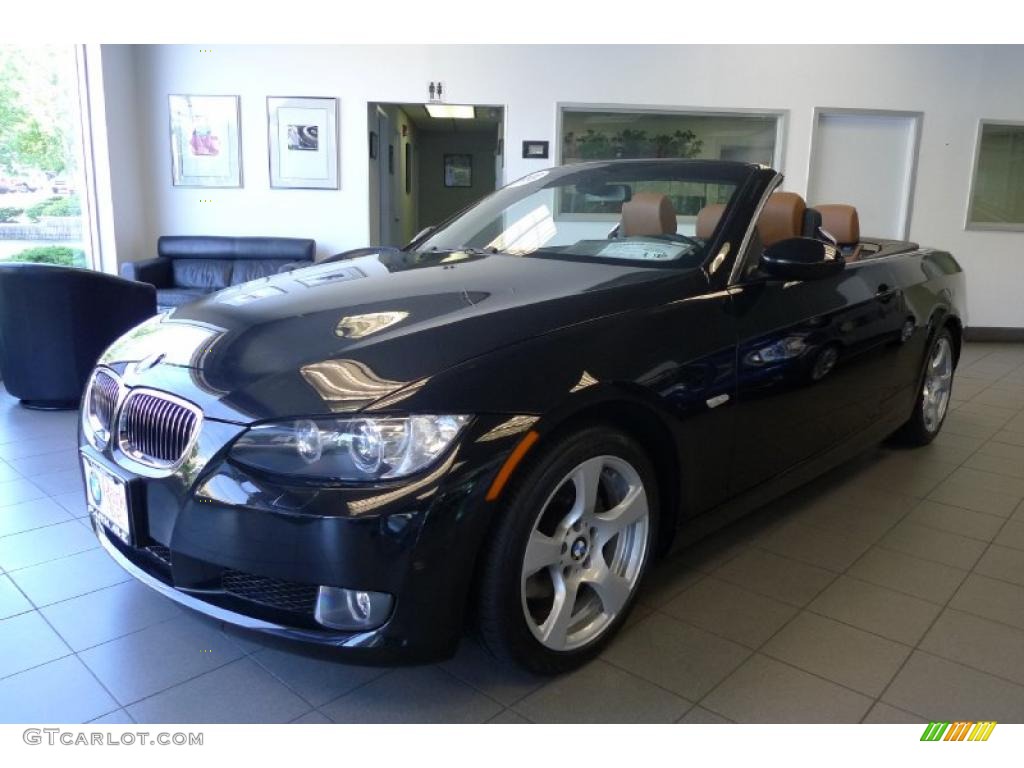2008 3 Series 328i Convertible - Black Sapphire Metallic / Saddle Brown/Black photo #6
