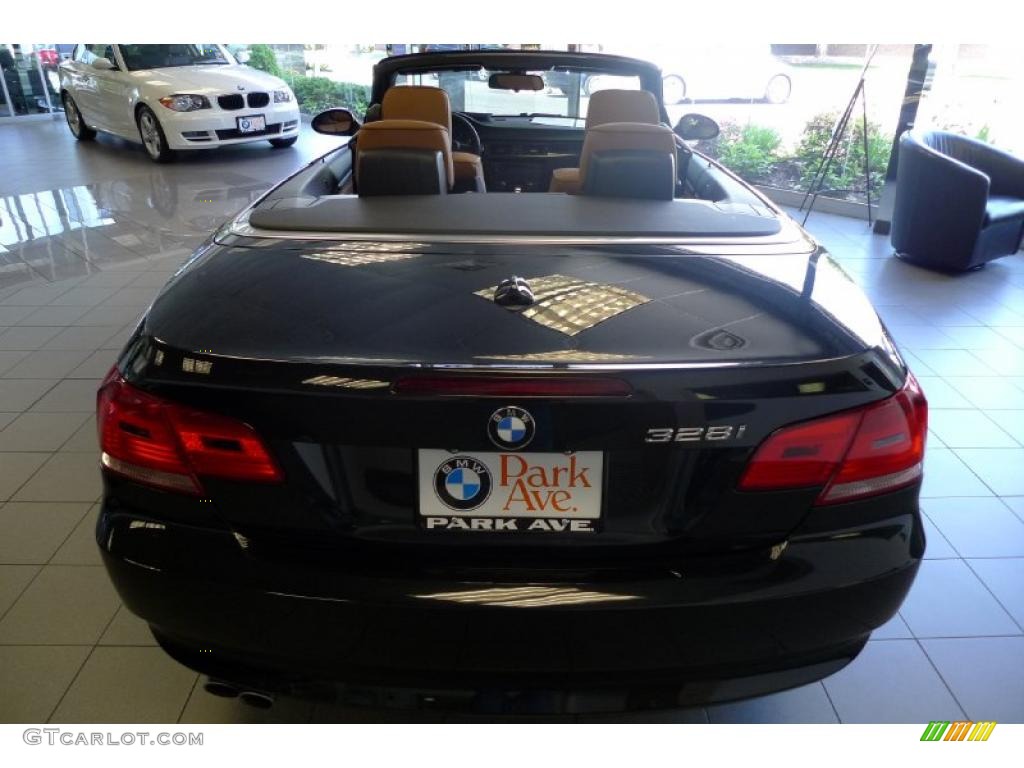 2008 3 Series 328i Convertible - Black Sapphire Metallic / Saddle Brown/Black photo #9