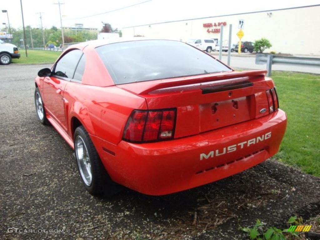 2000 Mustang V6 Coupe - Performance Red / Medium Parchment photo #5