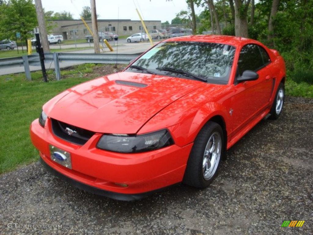 2000 Mustang V6 Coupe - Performance Red / Medium Parchment photo #6