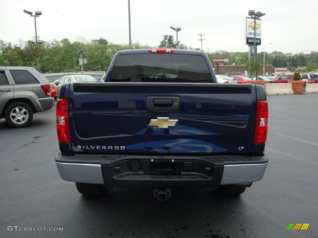 2009 Silverado 1500 LT Extended Cab 4x4 - Imperial Blue Metallic / Dark Titanium photo #4