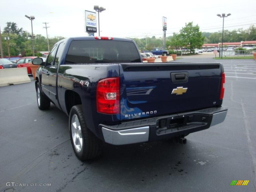 2009 Silverado 1500 LT Extended Cab 4x4 - Imperial Blue Metallic / Dark Titanium photo #5