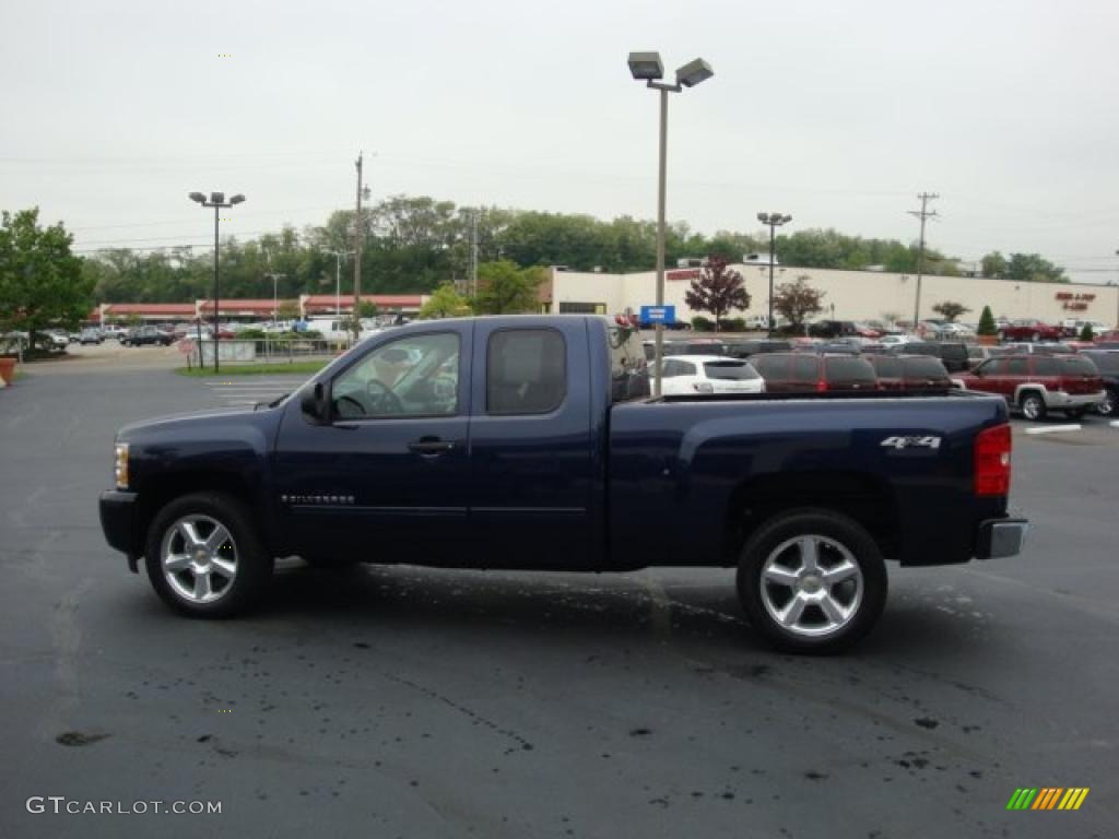 2009 Silverado 1500 LT Extended Cab 4x4 - Imperial Blue Metallic / Dark Titanium photo #6