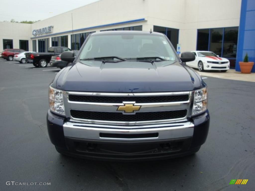 2009 Silverado 1500 LT Extended Cab 4x4 - Imperial Blue Metallic / Dark Titanium photo #8