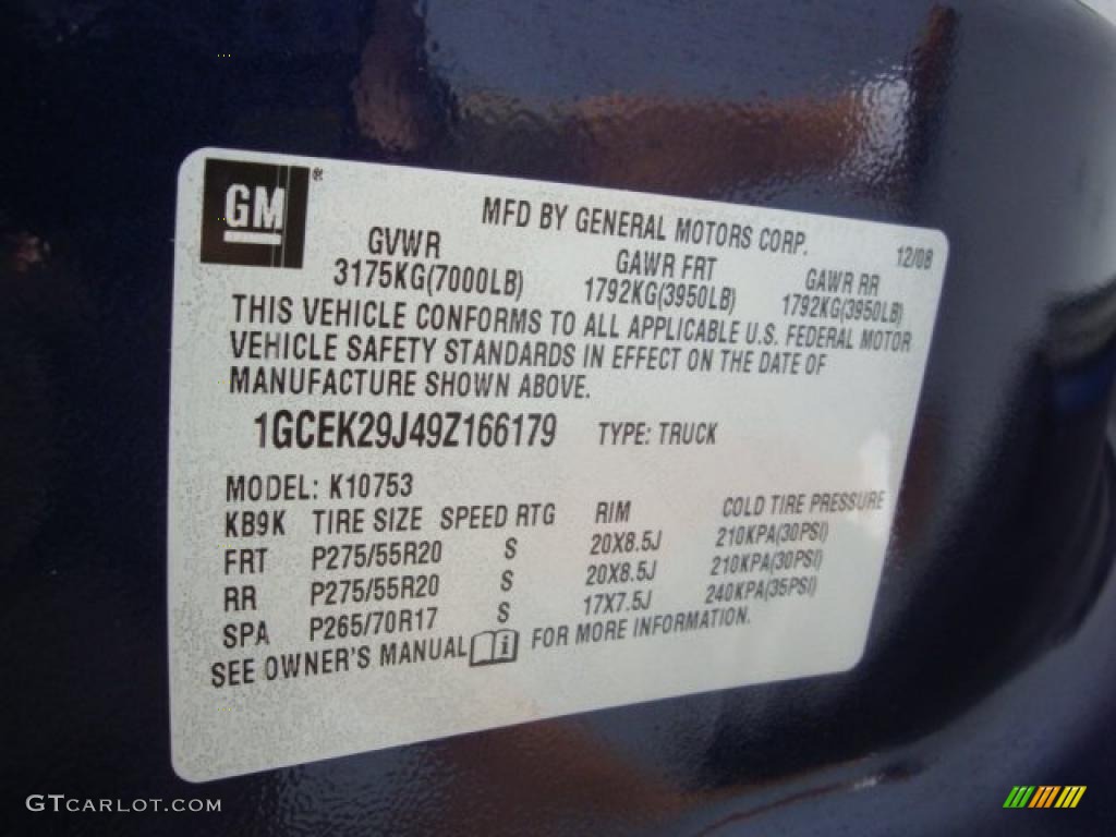2009 Silverado 1500 LT Extended Cab 4x4 - Imperial Blue Metallic / Dark Titanium photo #19