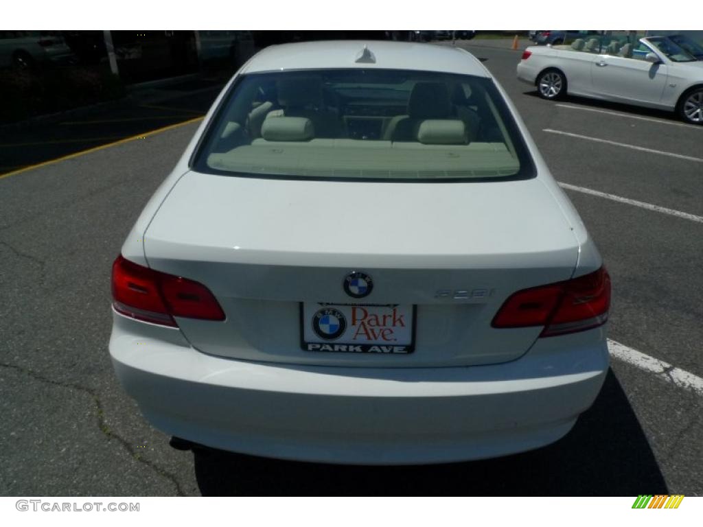 2008 3 Series 328i Coupe - Alpine White / Cream Beige photo #8