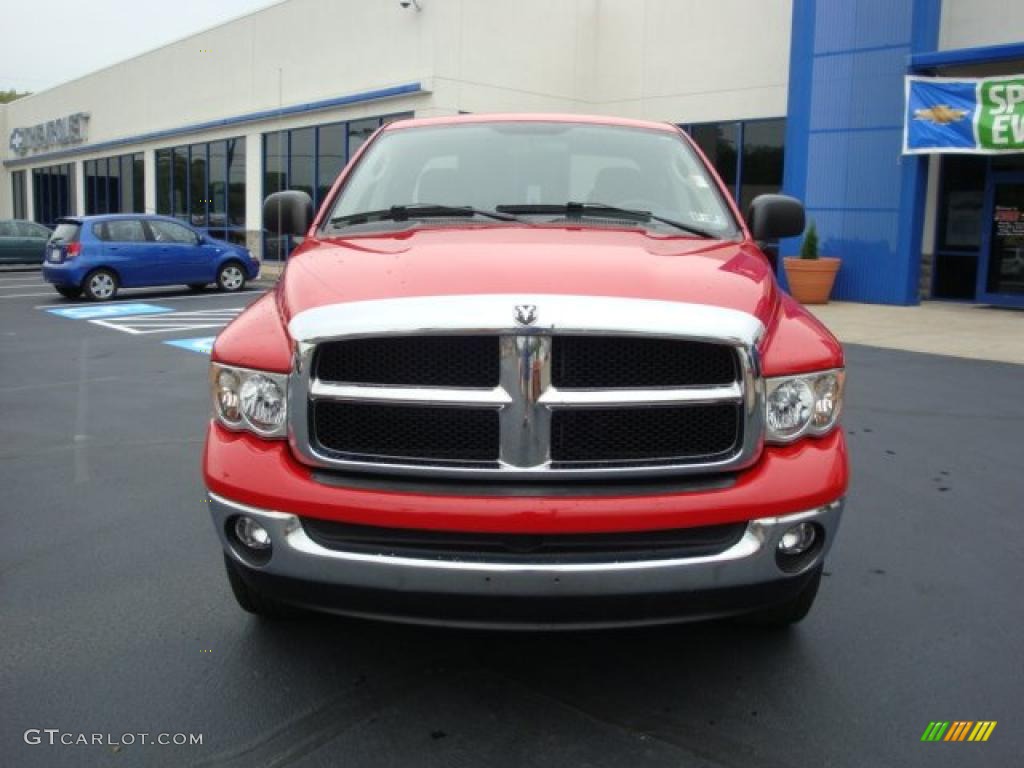 2005 Ram 1500 SLT Quad Cab 4x4 - Flame Red / Dark Slate Gray photo #8