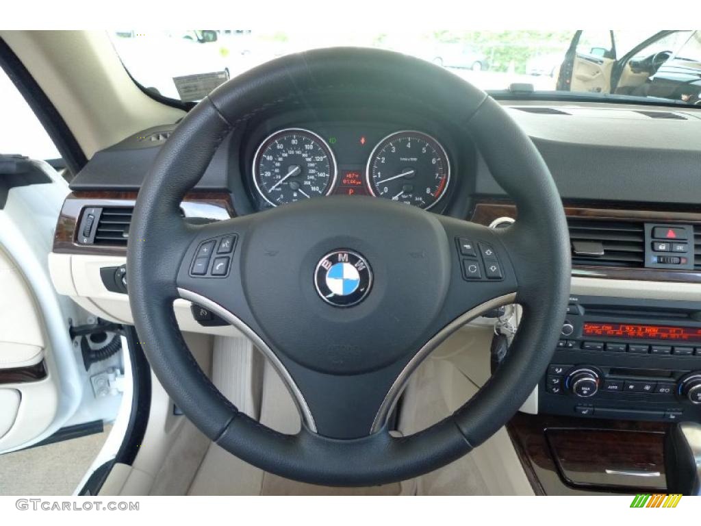 2008 3 Series 328i Coupe - Alpine White / Cream Beige photo #36