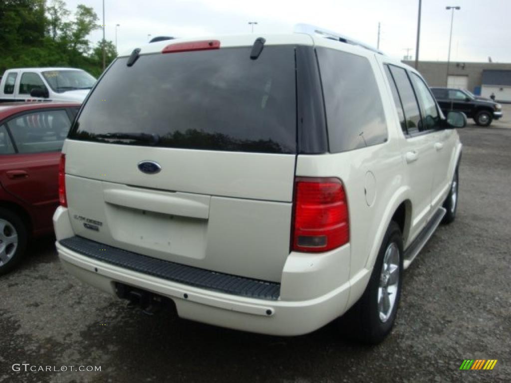2003 Explorer Limited 4x4 - Ceramic White Tri Coat / Medium Parchment Beige photo #2
