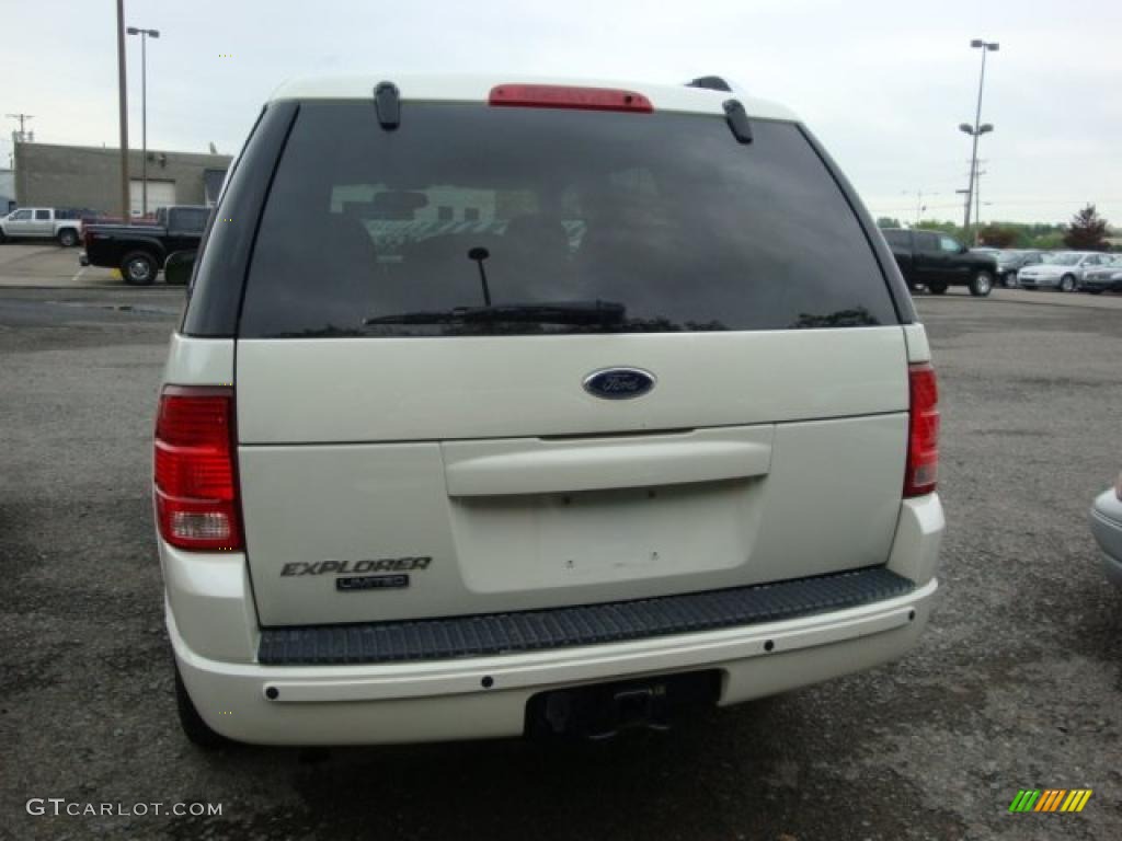 2003 Explorer Limited 4x4 - Ceramic White Tri Coat / Medium Parchment Beige photo #3