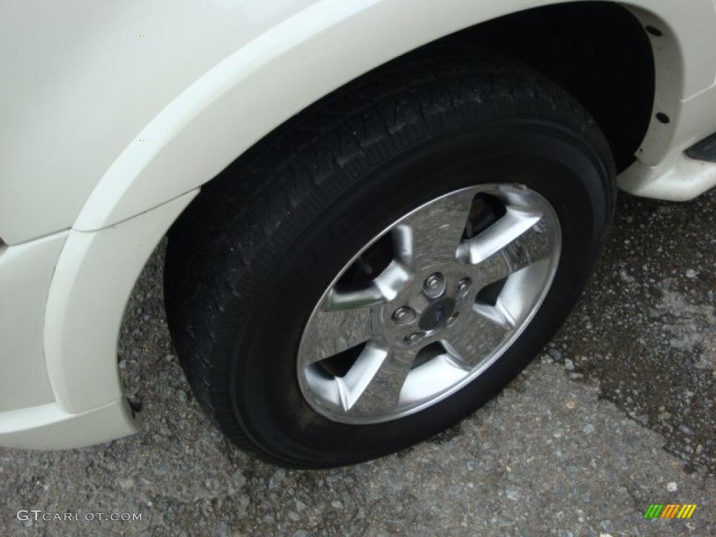 2003 Explorer Limited 4x4 - Ceramic White Tri Coat / Medium Parchment Beige photo #7