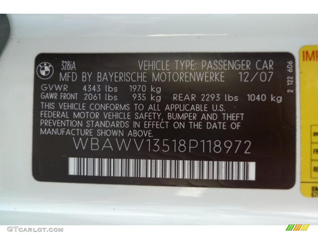2008 3 Series 328i Coupe - Alpine White / Cream Beige photo #50
