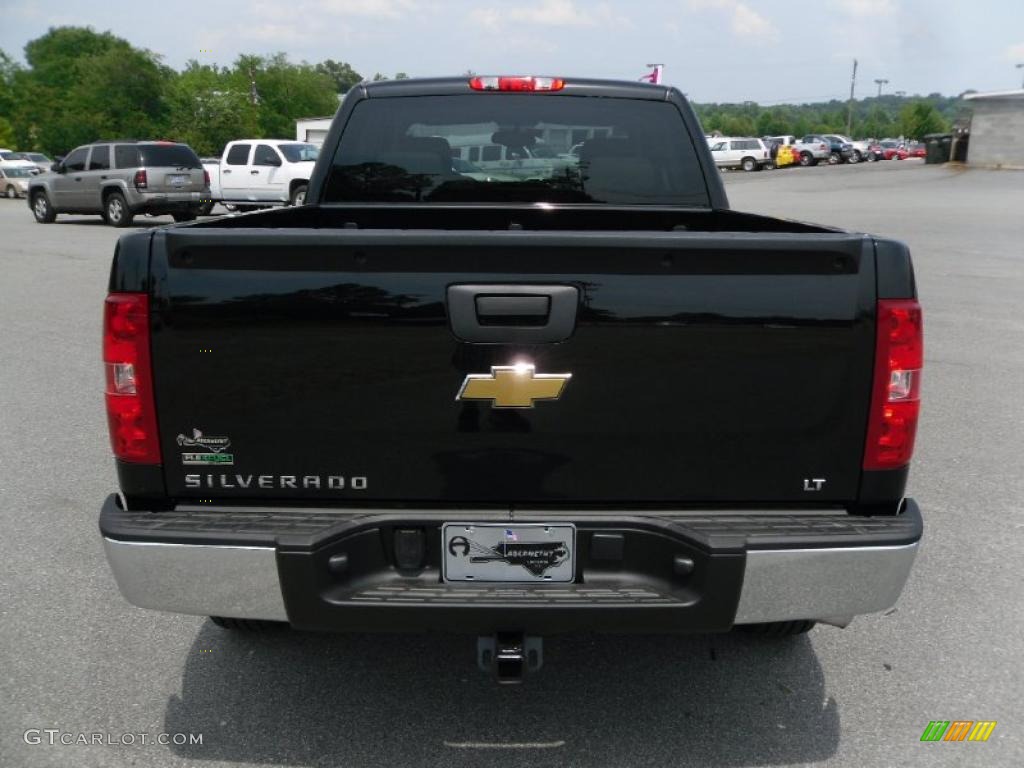 2010 Silverado 1500 LT Extended Cab - Black / Light Titanium/Ebony photo #3