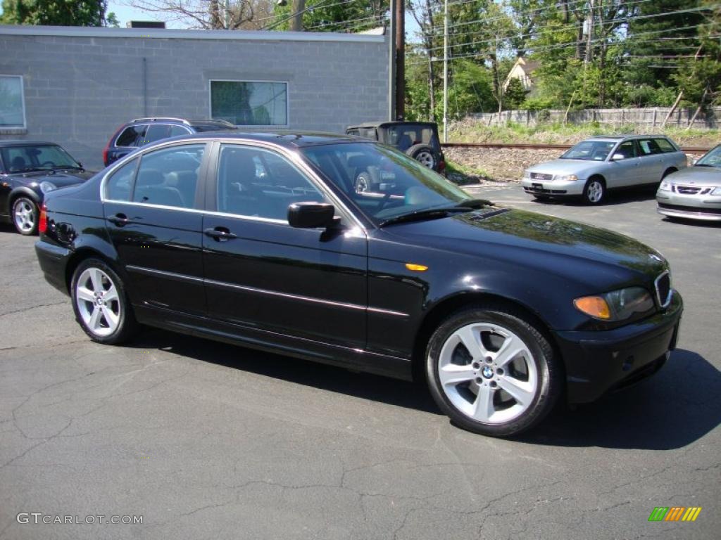 2004 3 Series 330xi Sedan - Jet Black / Black photo #6