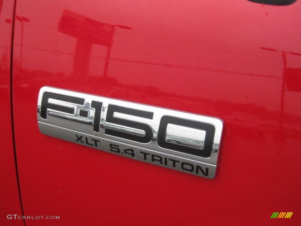 2005 F150 XLT SuperCab 4x4 - Bright Red / Tan photo #15