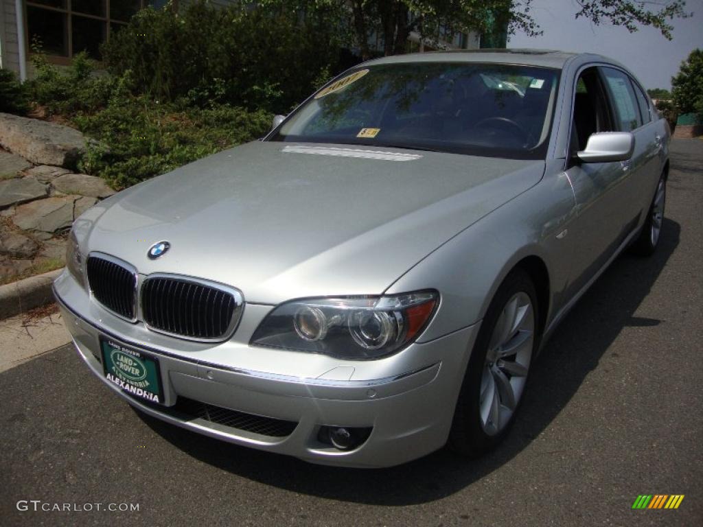 2007 7 Series 750Li Sedan - Moonstone Metallic / Flannel Grey photo #1