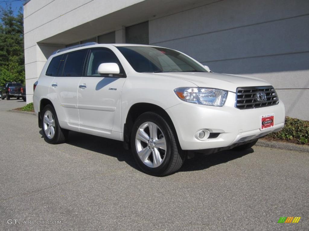 2010 Highlander Limited 4WD - Blizzard White Pearl / Ash photo #1