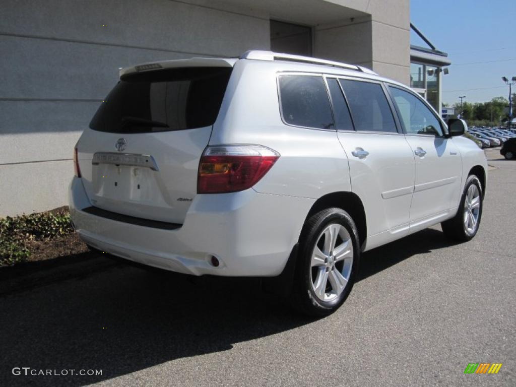 2010 Highlander Limited 4WD - Blizzard White Pearl / Ash photo #3