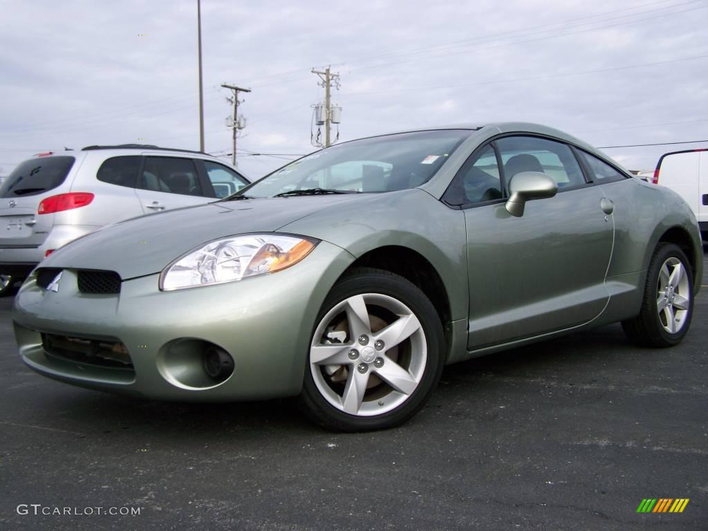 2008 Eclipse GS Coupe - Optimist Green Metallic / Medium Gray photo #1