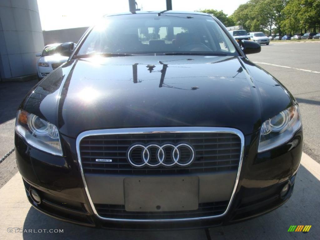 2007 A4 3.2 quattro Sedan - Brilliant Black / Ebony photo #2
