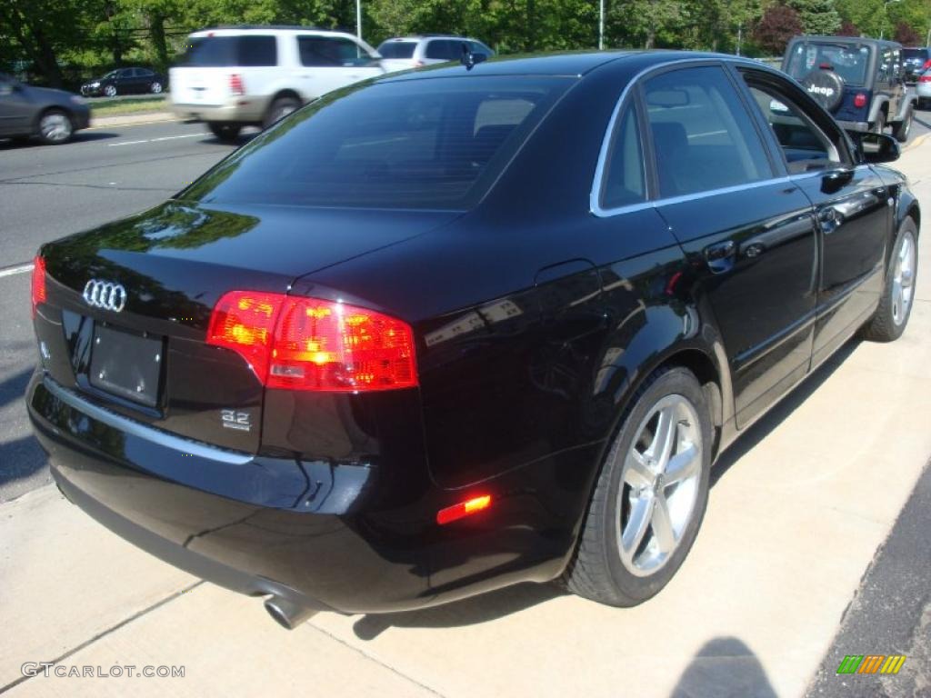 2007 A4 3.2 quattro Sedan - Brilliant Black / Ebony photo #5