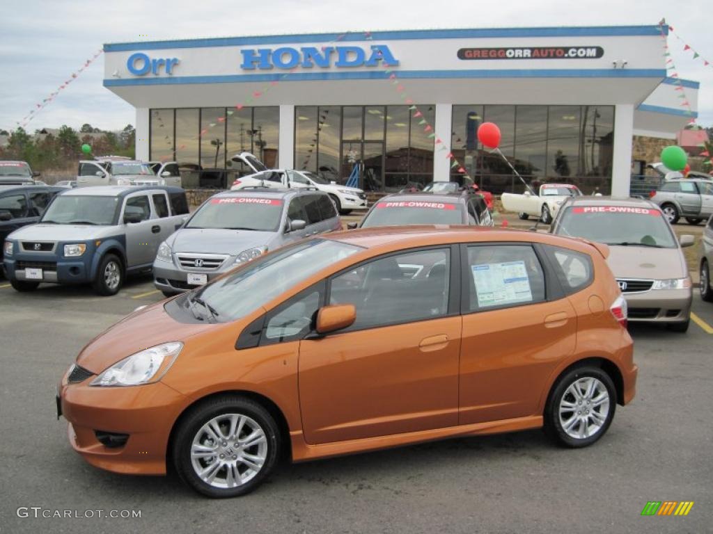 2010 Honda fit sport orange #2