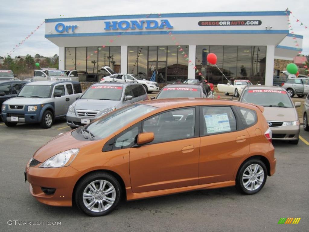 2010 Fit Sport - Orange Revolution Metallic / Sport Black photo #1