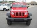 2008 Flame Red Jeep Wrangler Unlimited X 4x4  photo #8
