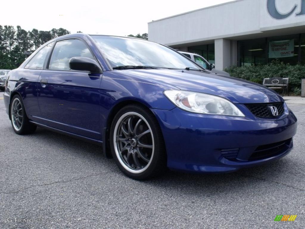 2004 Civic Value Package Coupe - Fiji Blue Pearl / Ivory Beige photo #2