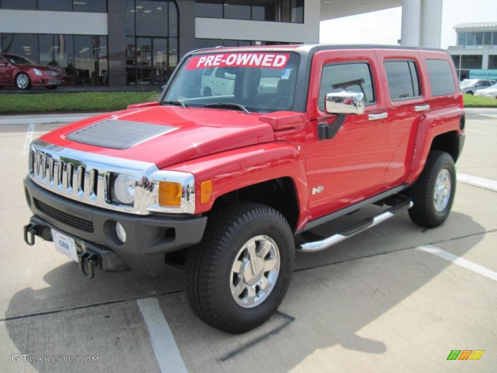 2007 H3  - Sonoma Red Metallic / Ebony Black photo #1