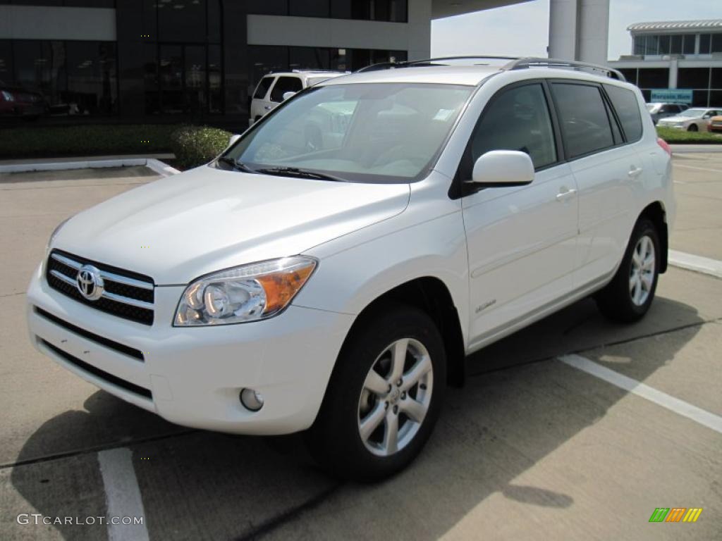 2008 RAV4 Limited - Blizzard Pearl White / Taupe photo #1