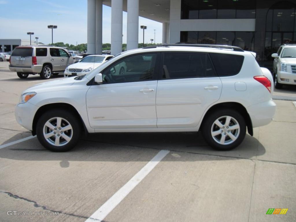 2008 RAV4 Limited - Blizzard Pearl White / Taupe photo #3