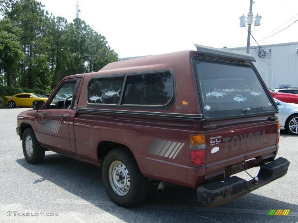 1987 Pickup Regular Cab - Wine Red / Gray photo #3