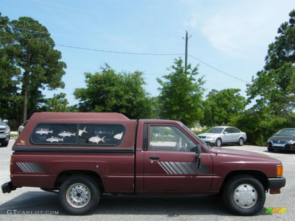 1987 Pickup Regular Cab - Wine Red / Gray photo #6