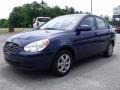 2009 Dark Sapphire Blue Hyundai Accent GLS 4 Door  photo #4