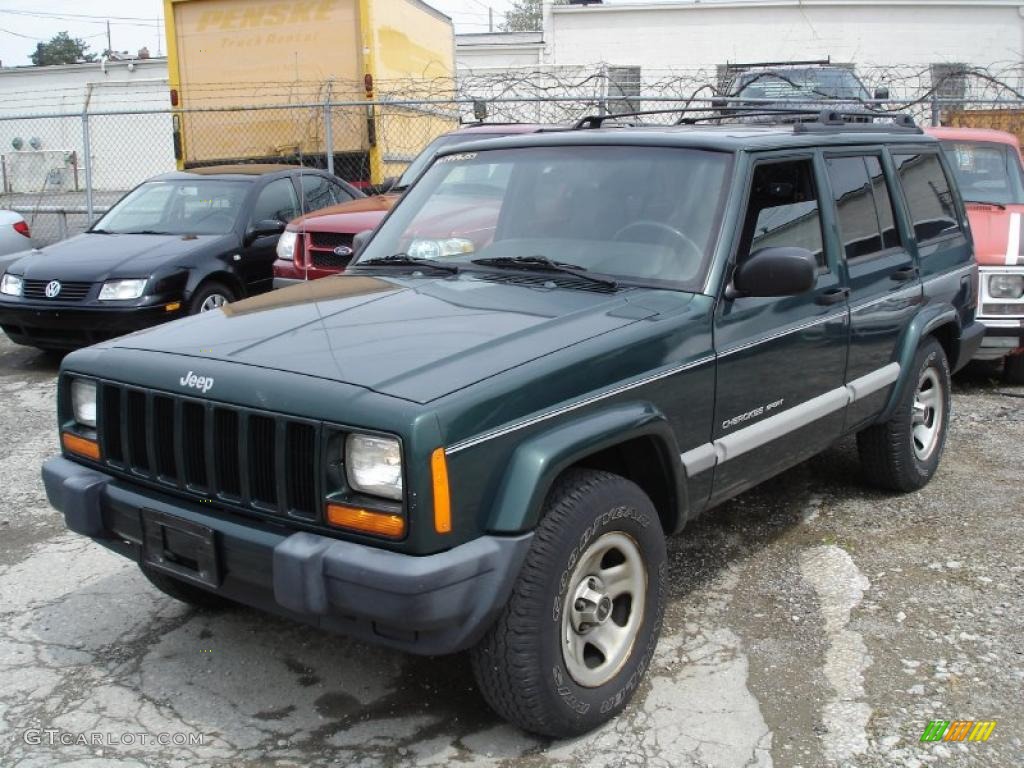 2001 Cherokee Sport - Forest Green Pearlcoat / Agate photo #1