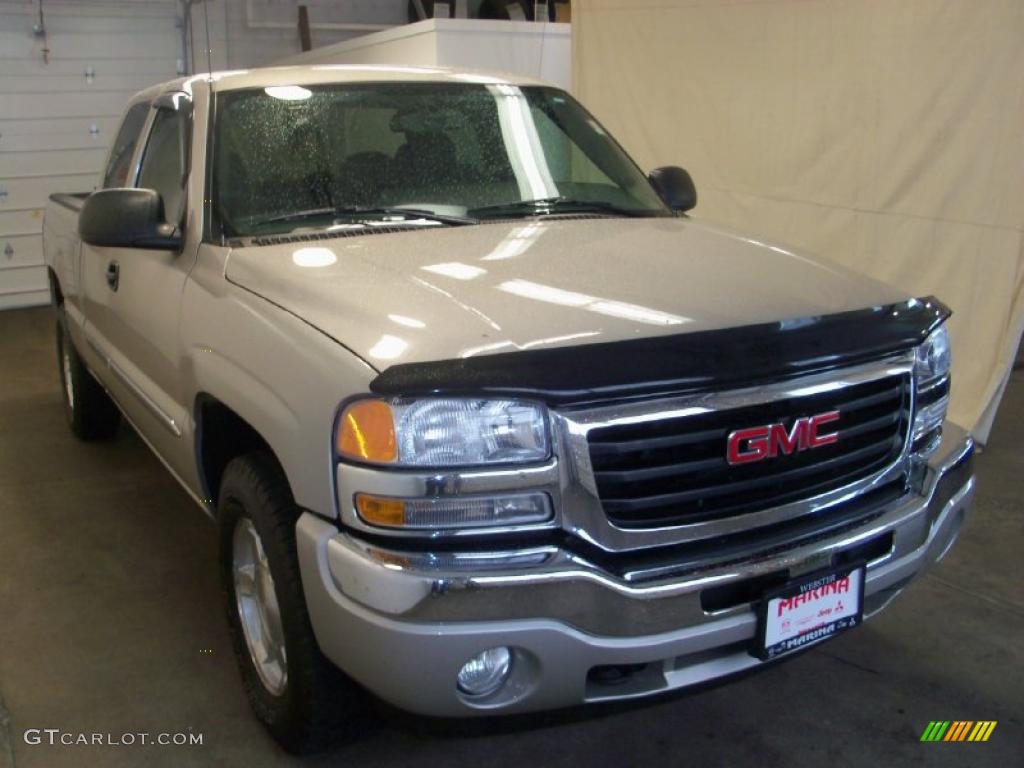 2006 Sierra 1500 SLE Extended Cab 4x4 - Silver Birch Metallic / Dark Pewter photo #13