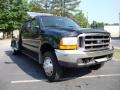 2000 Woodland Green Metallic Ford F450 Super Duty Lariat Crew Cab Chassis 5th Wheel  photo #1