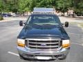 2000 Woodland Green Metallic Ford F450 Super Duty Lariat Crew Cab Chassis 5th Wheel  photo #4