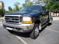 2000 Woodland Green Metallic Ford F450 Super Duty Lariat Crew Cab Chassis 5th Wheel  photo #5