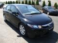 2009 Crystal Black Pearl Honda Civic LX Sedan  photo #4